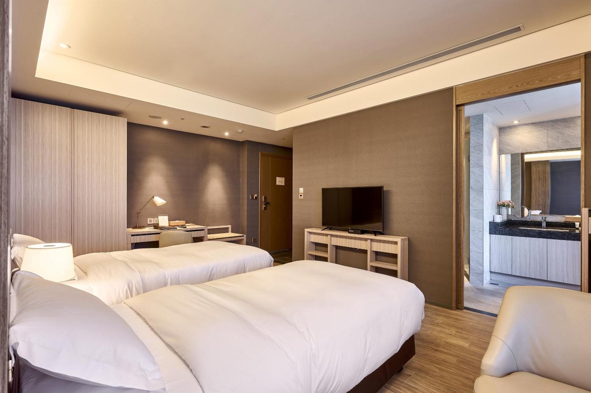 Cuncyue Hot Spring Resort 羅東鎮 部屋 写真 Deluxe Twin Room